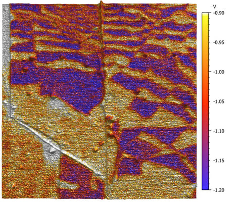 AN01278_twisted-bilayer-hBN_FM-KPFM_3d_4860-nm-xy_300-mV-z_-20210427-153603-00008