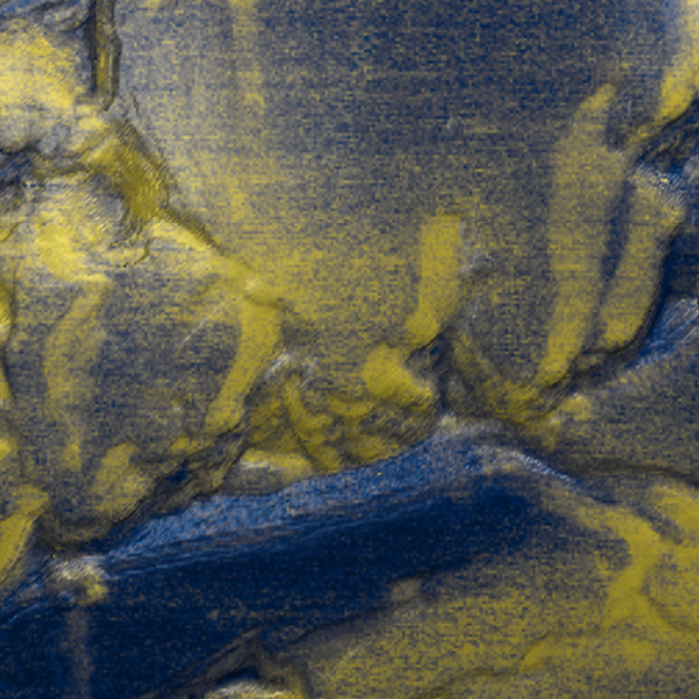 AN01152_FlexAFM_KPFM_battery electrode_10 μm xy_1.15 V CPD_3D overlay
