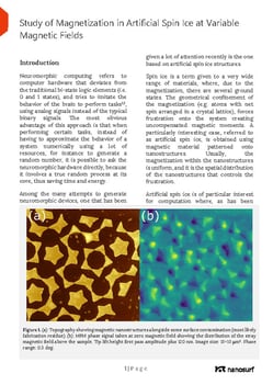 Thumbnail Application Note - Study of Magnetization in Artificial Spin Ice at Variable Magnetic Fields