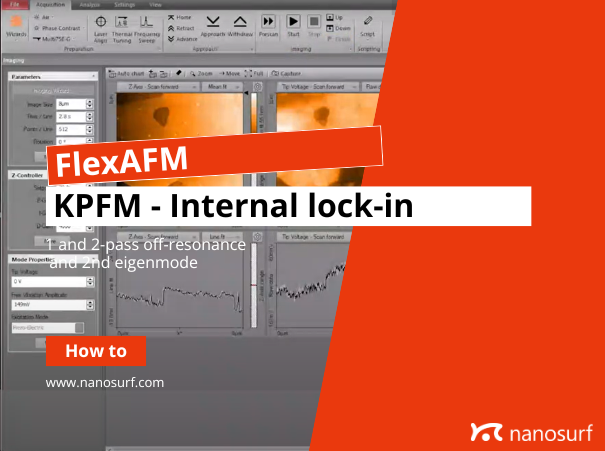KPFM, Single Pass, Second Pass and 2nd Eigenmode